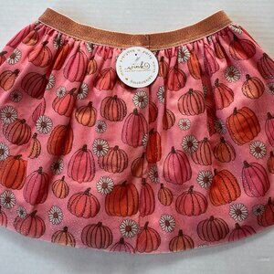 Girl – 8-10 – NWT Sweet Wink Pink Pumpkin & Flower Sparkle Tulle Skirt